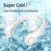 Mini Portable Neck Fan No Bladeless Hanging Neck Rechargeable Air Cooler