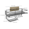 Wall Mounted Shelf With Hooks And Soap(5442) Holder