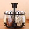 7 PCs 360 Rotatable Spice And Sugar Jar5449-With Stand