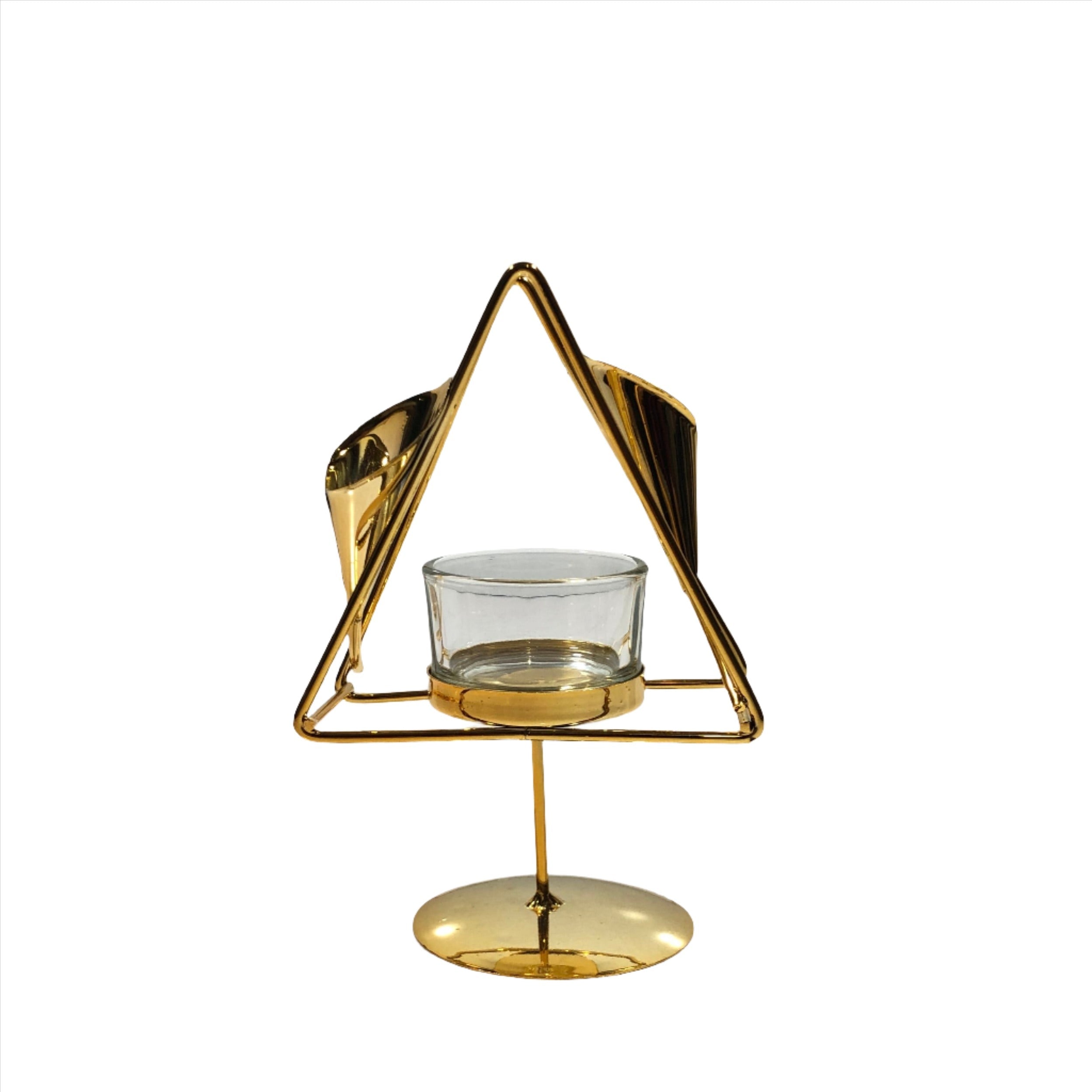 Triangular shape candle Holder