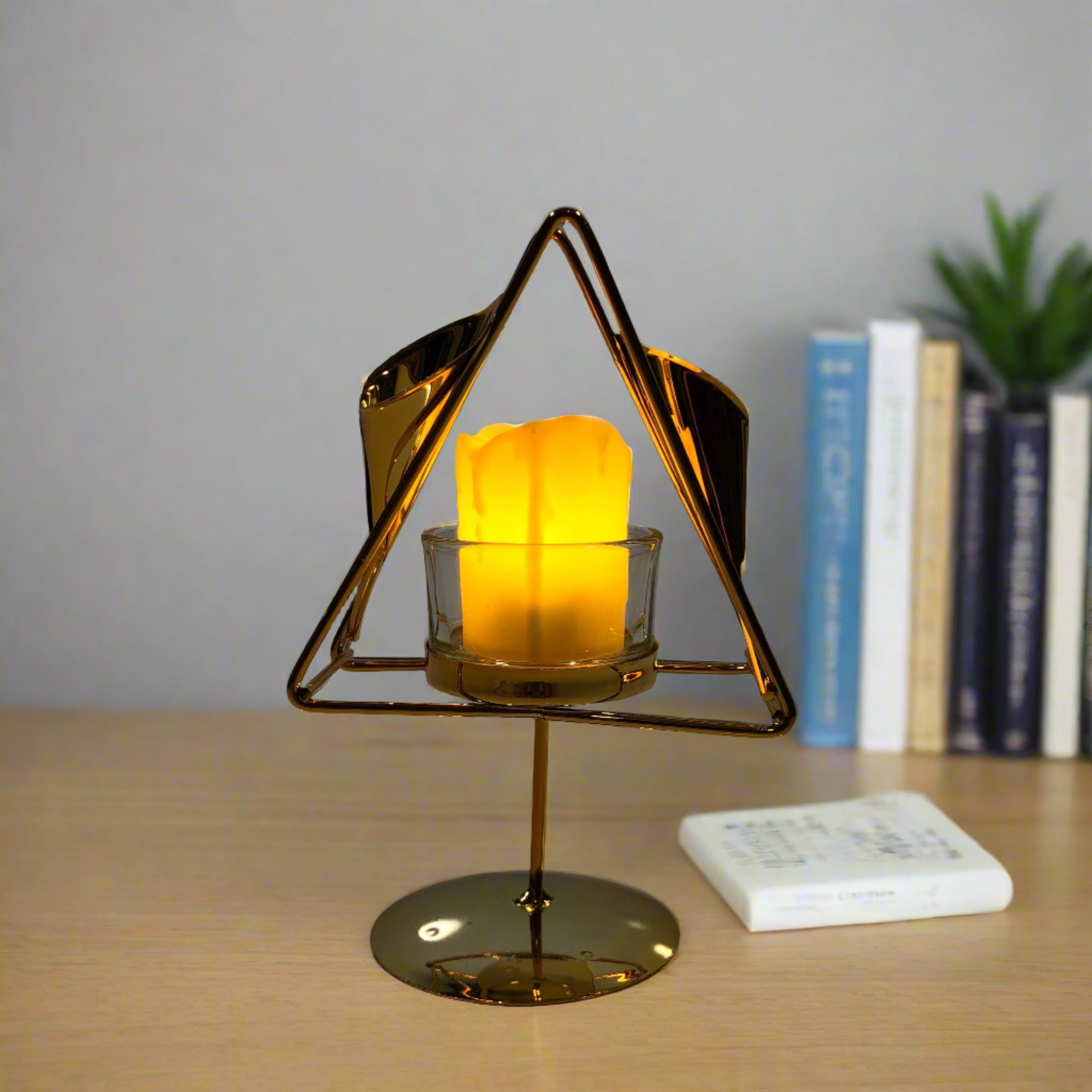 Triangular shape candle Holder