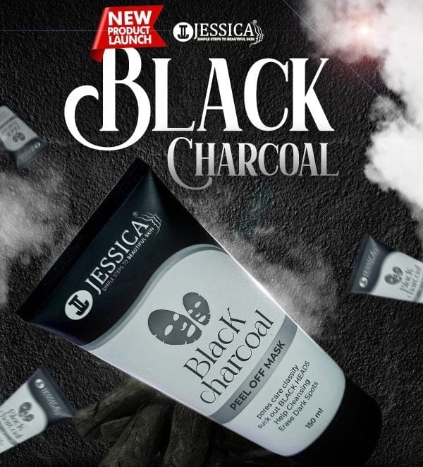 Jessica – Black Charcoal Peel Off Mask – 150ml