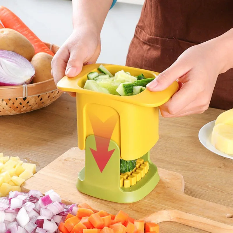 Multifunctional Vegetable Chopper Onion Dicing Artifact French Fries Slicer Kitchen Gadget Cucumber Potato Slicer Kitchen Tools