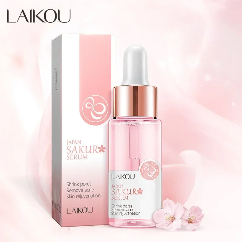 LAIKOU Japan Sakura Serum Remove Wrinkles Spots Rejuvenation Facial Essence17ml