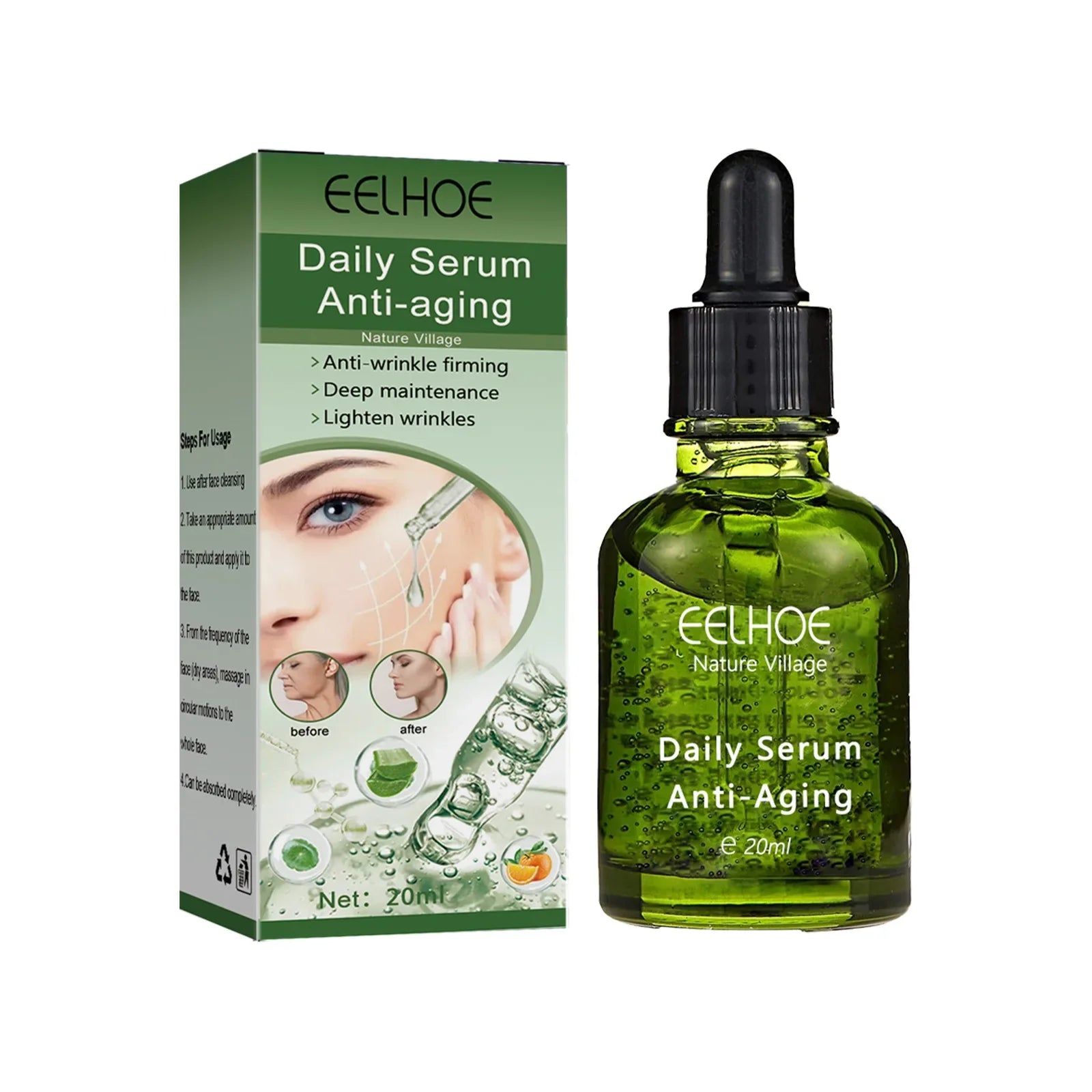 EELHOE Daily Serum Anti-Aging Essence,Lift And Tighten The Skin, Suitable For Sensitive , Care Products