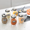 7 PCs 360 Rotatable Spice And Sugar Jar5449-With Stand