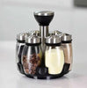 7 PCs 360 Rotatable Spice And Sugar Jar5449-With Stand