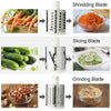 Manual Vegetable Cutter Slicer Multifunctional Round Slicer Gadget Multifunction Kitchen Gadget Food Processor Blender Cutter (Random Color)