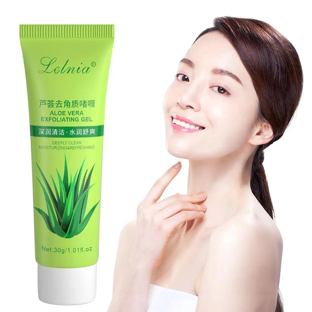 Facial Exfoliating Gel, Non-Scrub Gentle Exfoliant for Face & Body Dead Skin Peeling & Cleansing, Revealing Glowing Skin 30ml