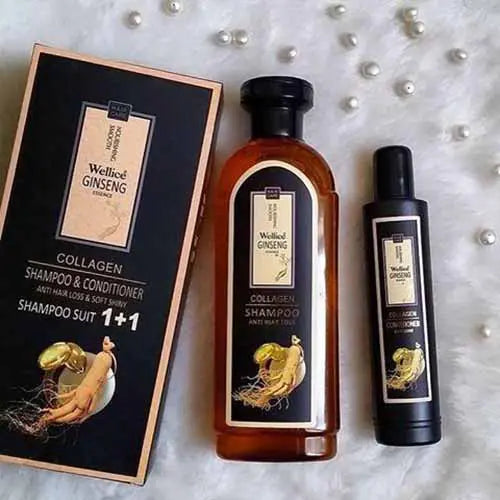 Wellice Ginseng Essence Shampoo and Conditioner