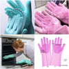 Silicone Washing Full Finger Gloves – For Home (random Colors)