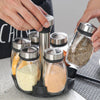 7 PCs 360 Rotatable Spice And Sugar Jar5449-With Stand