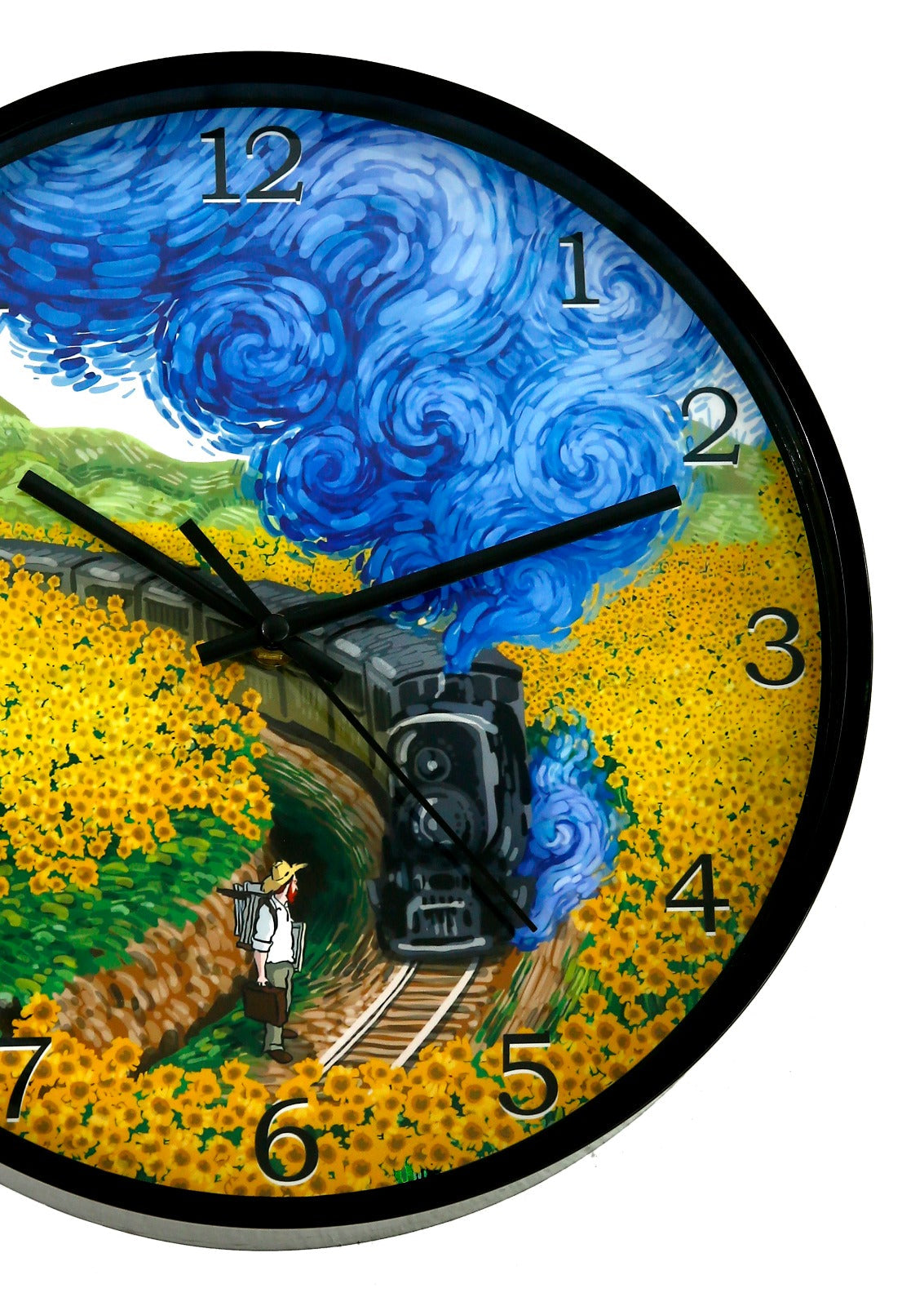 30 Cm Wall Clock Van Gogh-Train