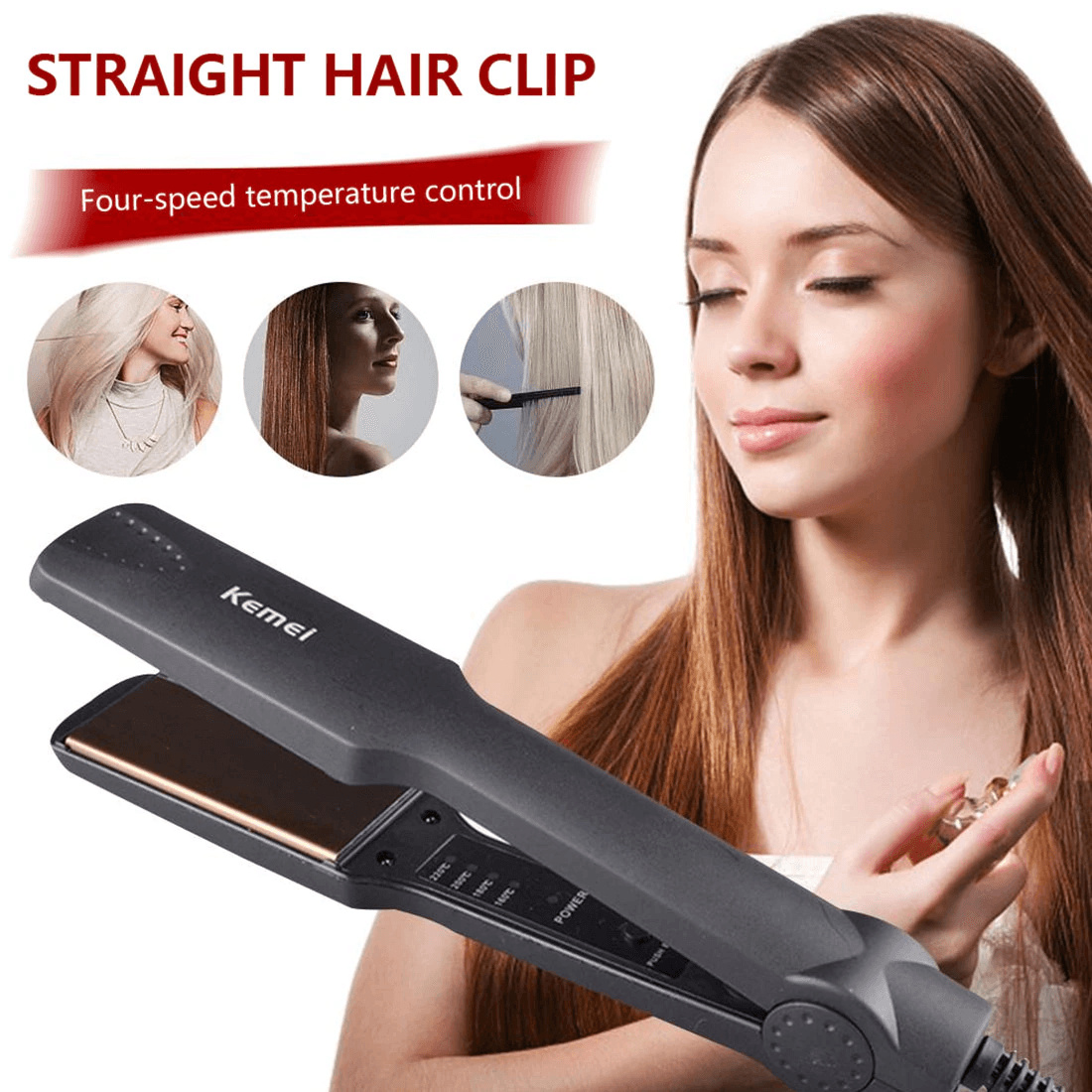 Professional Hair Straightener km329 Straightner with Temperature Control