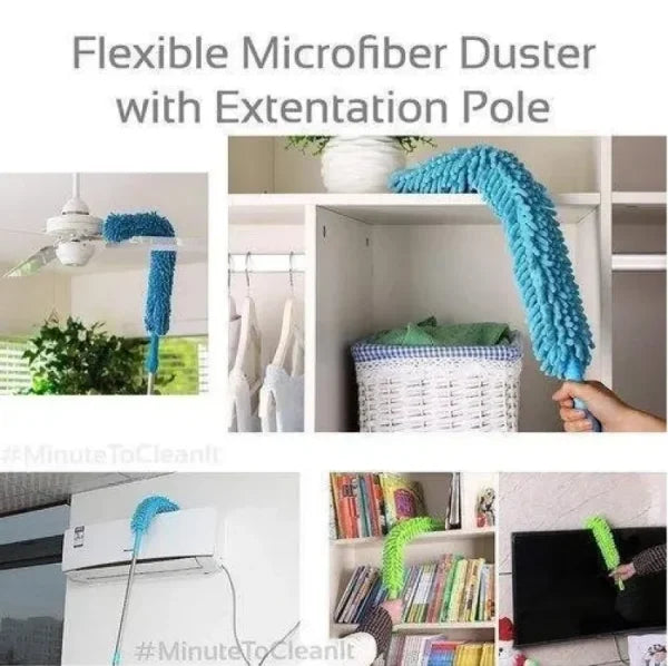 MICROFIBER FLEXIBLE FAN & CEILING DUSTER FOR HOME AND OFFICE