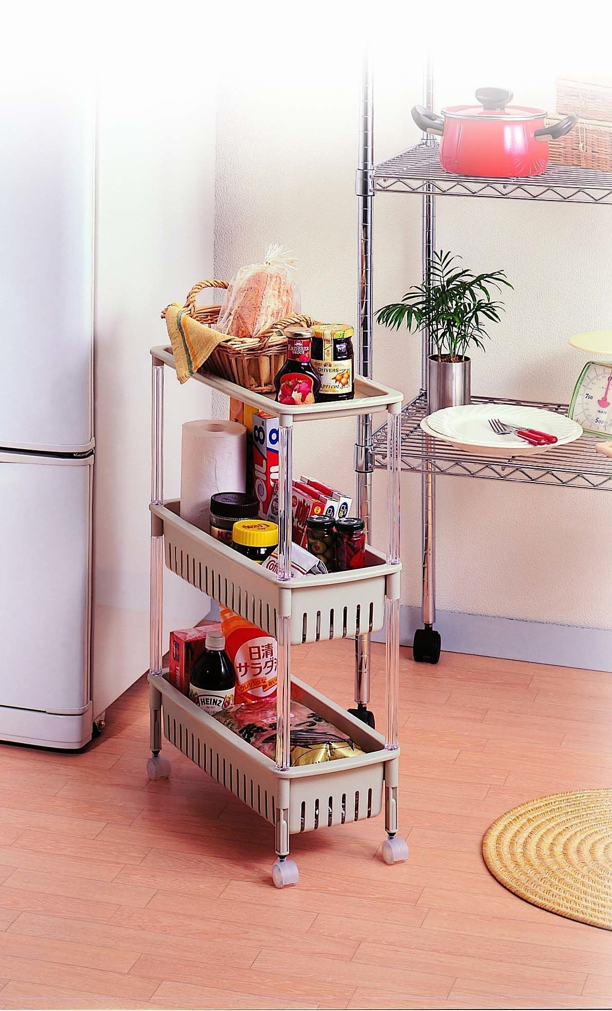 3-Layers Multi-function Trolley Storage Organizer(SA2405-52)